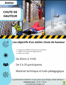 Atelier chute de hauteur